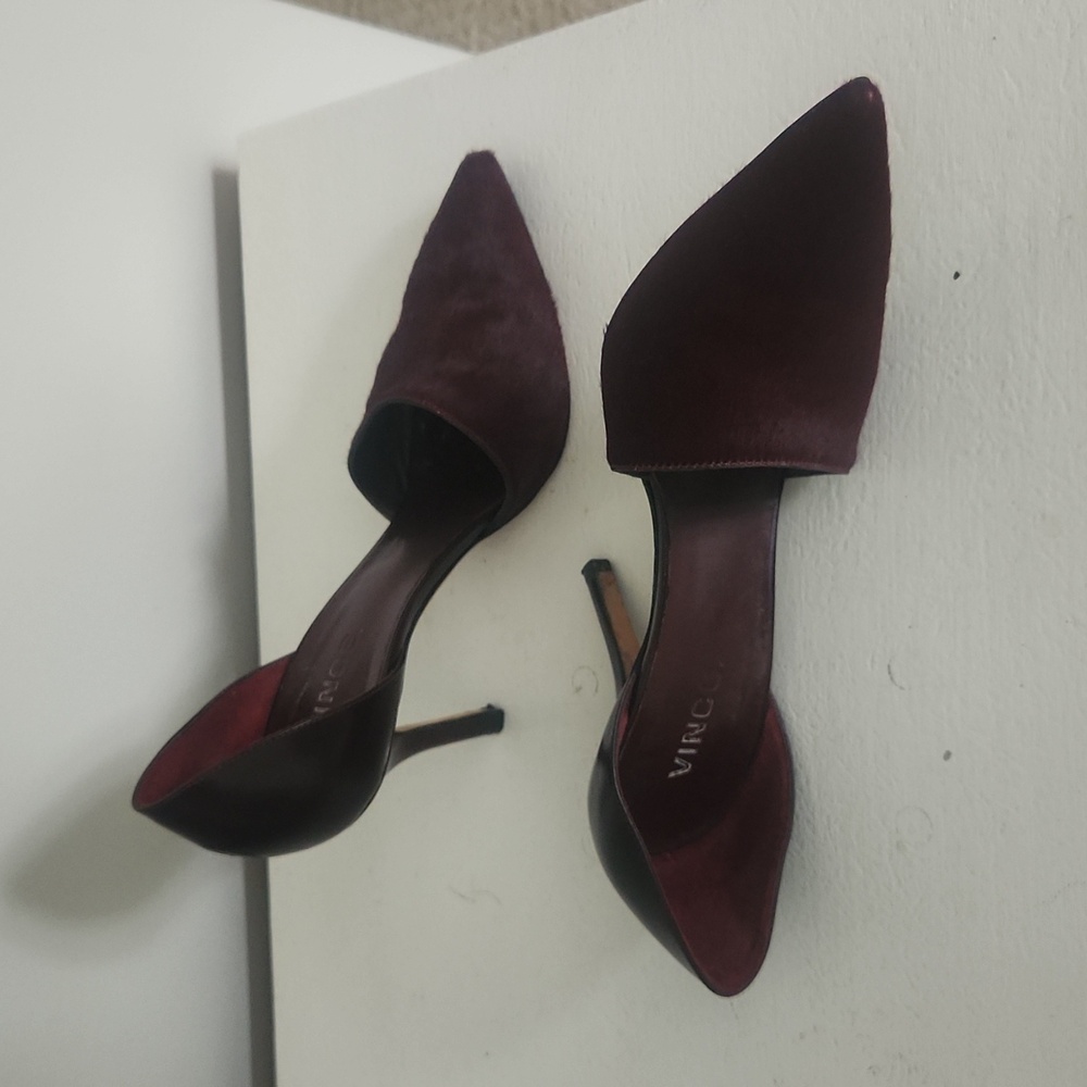 Vince Claire Calf-Hair d'Orsay Pump